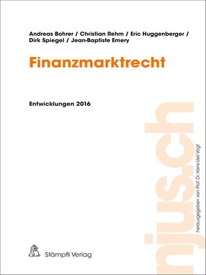 cover image of Finanzmarktrecht